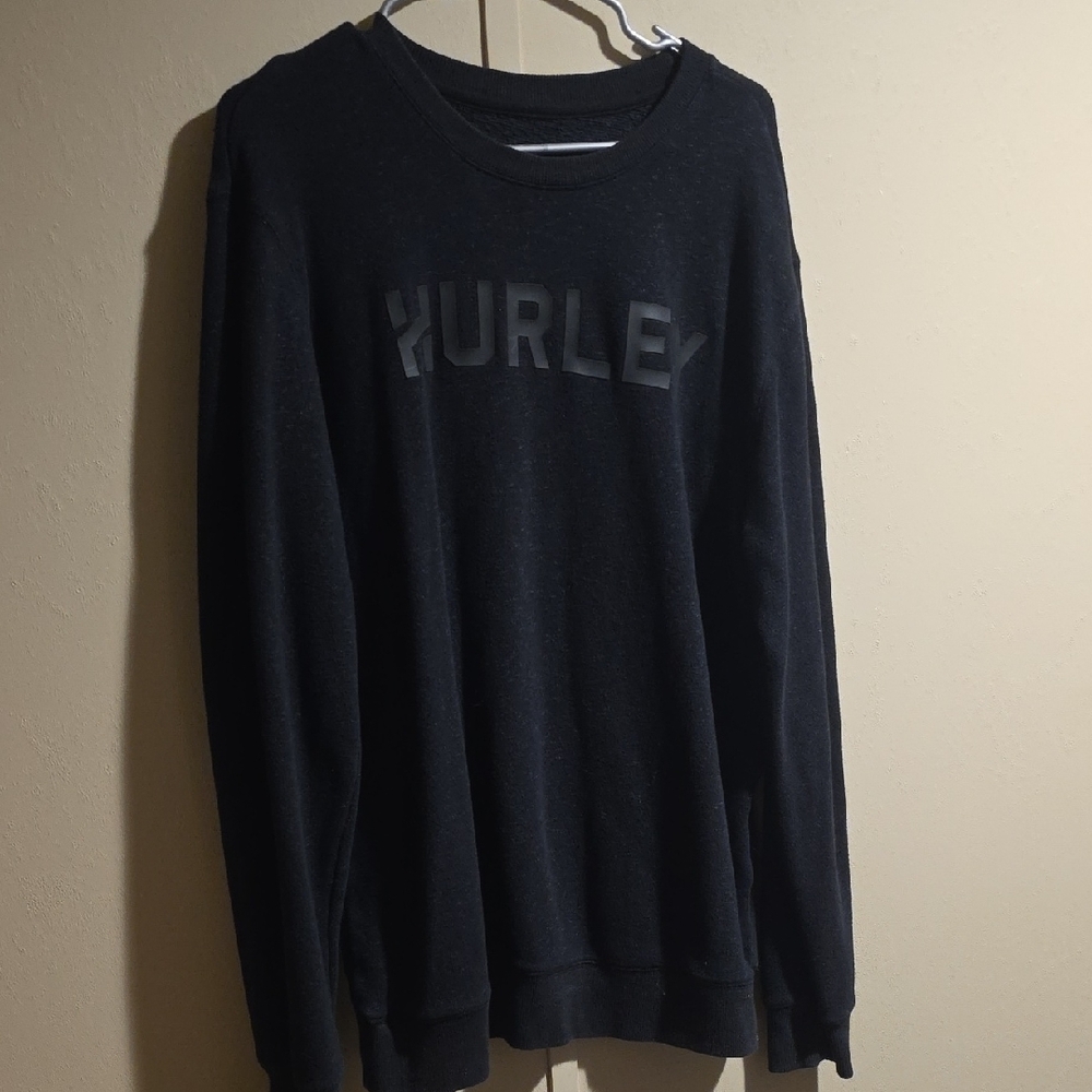 Hurley Men's Black Crewneck Sweater XL